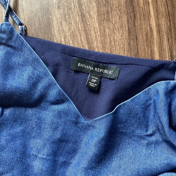 Banana Republic Chambray Faux-Wrap Dress - Picture 5 of 5